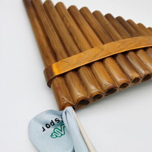 15 Pipes Brown Pan Flute G Key Musical Instrument Pan Pipes Woodwind Instrument (Right Hand) in Saudi Arabia