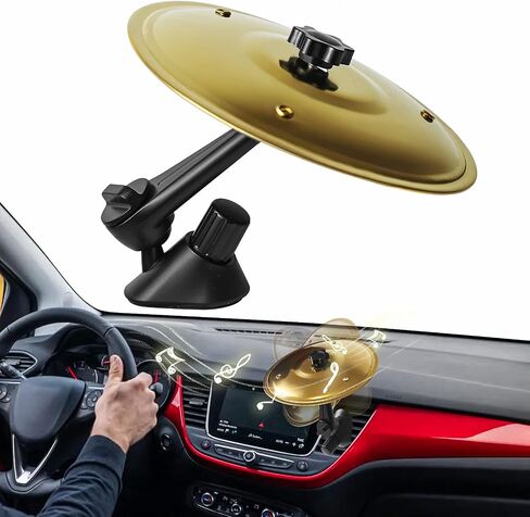 Car Crash Cymbal Air Vent - 2026 Upgrade Mini Car Symbol Drum for Dash, Dashboard Cymbal for Car, Fun for Every Drive, Fits Most Vehicles, Beats Boredom, Turn Traffic into a Jam Session in Saudi Arabia