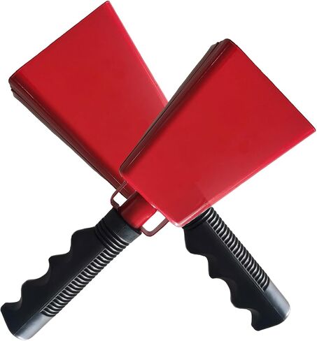 Red 9inch noise makers Cowbell with Handle suitable for sporting events such as rugby matches, soccer matches, marathon matches,2Pcs in Saudi Arabia