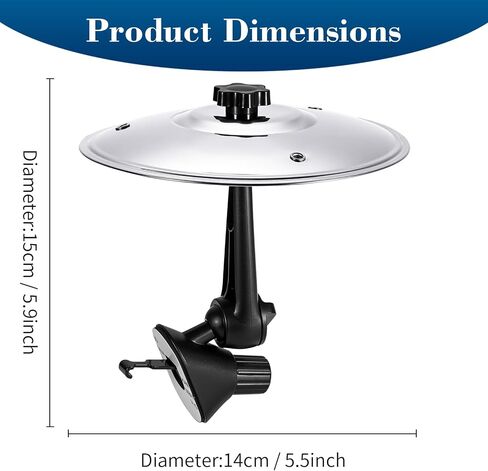Car Cymbal Air Vent - Car Cymbals Air Vent Clip for Dashboard, Metal Car Drum Cymbals Accessory, Car Symbol Drum Air Vent Mini Cymbal Gift (Gold) in Saudi Arabia