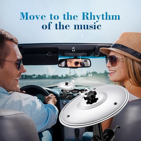 Car Cymbal Air Vent - Car Cymbals Air Vent Clip for Dashboard, Metal Car Drum Cymbals Accessory, Car Symbol Drum Air Vent Mini Cymbal Gift (Gold) in Saudi Arabia
