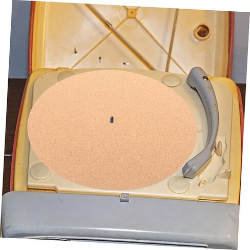 Vaguelly 5pcs الفلين القرص الدوار حصيرة ساكنة مسجل الفينيل Slipmat لتعزيز جودة الصوت مادة الفلين للفينيل ومشغلات التسجيل in Saudi Arabia
