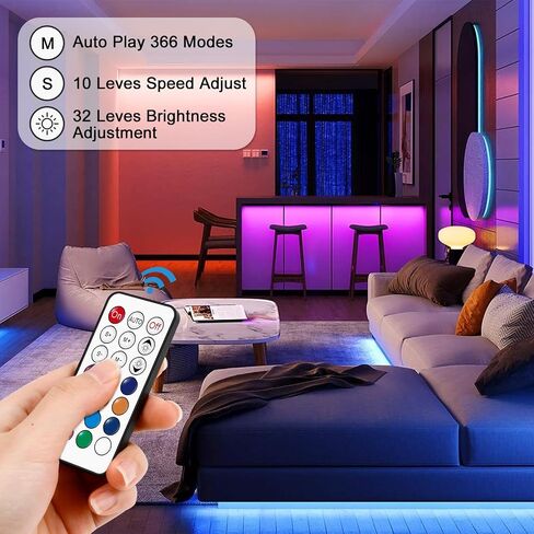 وحدة تحكم RGBZONE 3-PIN LED، جهاز تحكم عن بعد لاسلكي RF، وحدة تحكم صغيرة DC5V/12V/24V لشرائط الإضاءة Dream Color WS2812B WS2812 WS2811 (21 مفتاحًا) in Kuwait