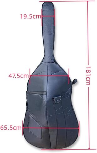 3/4 Upright Double Bass Bag – Thick Padding Heavy-Duty Gig Bag for 3/4 Upright Double Bass, Water-Resistant & Tear-Resistant with Backpack Straps & Multiple Pockets in Saudi Arabia