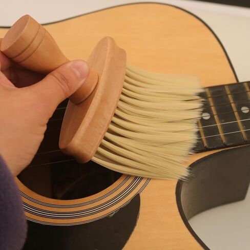 Keyboard Brush Wood for Piano Cleaning, 6.1 x 4.13in Wooden Keyboard Brush, Universal Drum Ukulele Piano Brush, Non Static Instrument Dust Removal Brush for Instrument, Car in Saudi Arabia