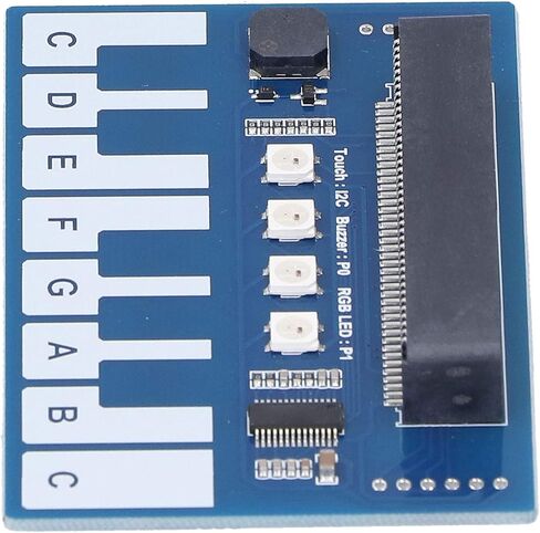 Piano Module for, Capacitive Touch Controller with I2C Interface, Music Expansion Board with Buzzer and LED Lights, Plug-and-Play DIY Module for Interactive Projects in Kuwait