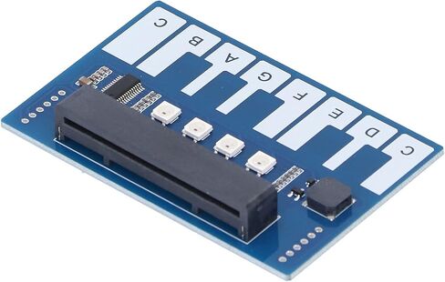 Piano Module for, Capacitive Touch Controller with I2C Interface, Music Expansion Board with Buzzer and LED Lights, Plug-and-Play DIY Module for Interactive Projects in Kuwait