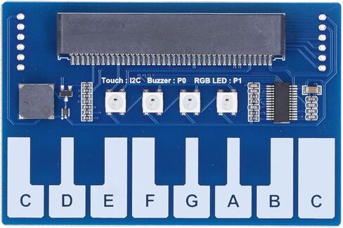 Piano Module for, Capacitive Touch Controller with I2C Interface, Music Expansion Board with Buzzer and LED Lights, Plug-and-Play DIY Module for Interactive Projects in Kuwait