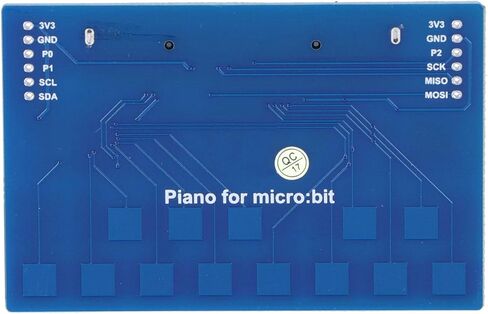 Piano Module for, Capacitive Touch Controller with I2C Interface, Music Expansion Board with Buzzer and LED Lights, Plug-and-Play DIY Module for Interactive Projects in Kuwait