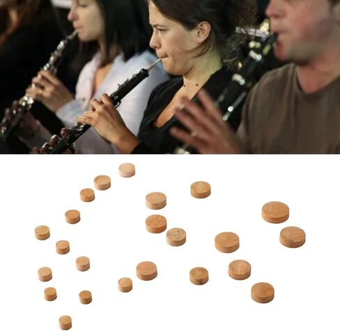 23Pcs Oboe Pads Cork, Odorless Soft Good Sealing Wear Resistant Insulated Sound Hole Gasket Replacement in Saudi Arabia