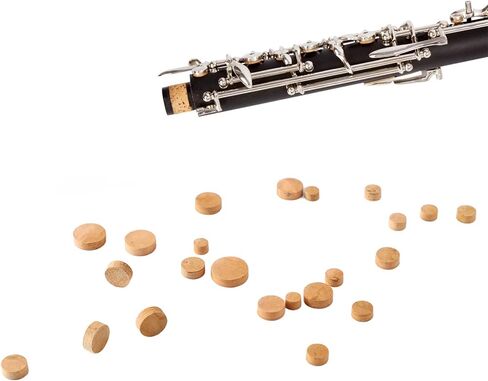 23Pcs Oboe Pads Cork, Odorless Soft Good Sealing Wear Resistant Insulated Sound Hole Gasket Replacement in Saudi Arabia
