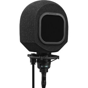 كشك عزل التسجيل الصوتي Soundbox | درع ميكروفون محمول، فلتر بوب لصوت بجودة الاستوديو للغناء، البث الصوتي، كرة إسفنجية صوتية عالية الكثافة، صندوق ميكروفون عازل للصوت (معدني) in Kuwait