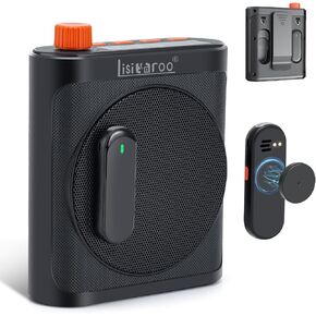 Wireless Voice Amplifier for Teachers with Magnetic Lavalier Mic, Portable Rechargeable Speaker, Bluetooth 5.3, Noise Cancelling for Classroom/Lectures/Outdoor Teaching (Black) in Kuwait