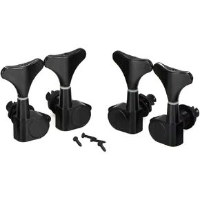 sdwutong 4R Sealed Bass Guitar Tuning Pegs Keys 2R2L Machine Head Tuners for Precision Bass and Jazz Bass, Black in Saudi Arabia
