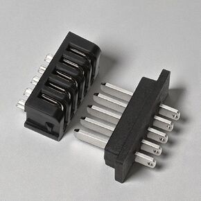 E-Bike Battery Power Discharge Connector – Compatible with Hailong 5 Pin Connector Pair Male & Female Plug for Ebikes Battery, Cycling Parts, Black & Silver in Kuwait