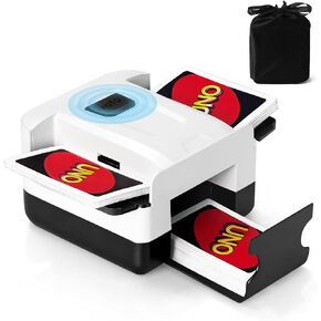 Automatic Card Shuffler 1/2 Deck, One-Click Shuffling Mode, 2000mAh Rechargeable Shuffle Machine with Storage Bag, Electric Playing Card Shuffler for Poker, UNO, Blackjack, Skip-Bo, Phase 10 in Saudi Arabia