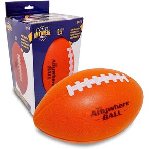 Anywhere Sports - كرة قدم صامتة - إسفنجة إسفنجية للأطفال فائقة النعومة لكرة القدم للصغار - برتقالي in Kuwait