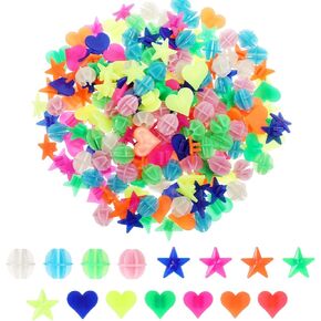 210 Pcs Bike Spoke Beads Glow in The Dark Colorful Bicycle Spokes Plastic Cycling Clip Bead Bike Wheel Spokes Beads Assorted Color Spoke Decoration Bead for Make Noises Round Decor in Kuwait