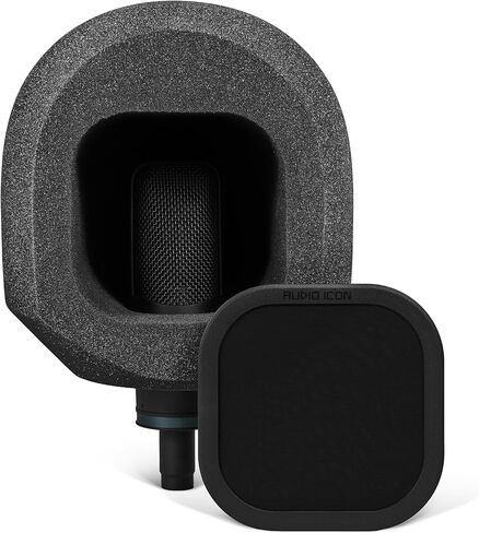 كشك عزل التسجيل الصوتي Soundbox | درع ميكروفون محمول، فلتر بوب لصوت بجودة الاستوديو للغناء، البث الصوتي، كرة إسفنجية صوتية عالية الكثافة، صندوق ميكروفون عازل للصوت (معدني) in Kuwait