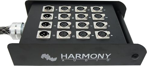 Harmony Audio HA-SB16100 Pro Stage XLR Snake Cable Box 16 Channel - 100 Feet (12 Send, 4 Returns) in Saudi Arabia