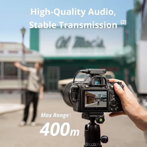 DJI Mic Mini (2 TX + 1 RX + Charging Case), Wireless Lavalier Microphone for iPhone/Camera/Android, Ultralight, Detail-Rich Audio, 48h Use, Noise Cancelling, Automatic Limiting, Vlog, Streaming | 48h Use, Noise Cancelling, Automatic Limiting, Wireless Mic in Kuwait