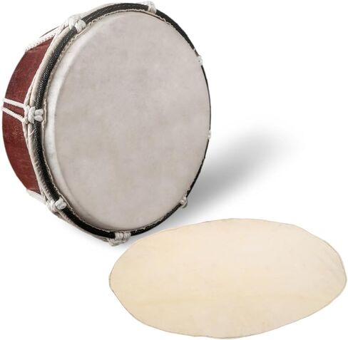 HANABASS Goat Skin Drum Head for African Djembe Tear Resistant Replacement Skin Unique Acoustic Properties for Percussion Instruments for Djembe Repair and Musical in Saudi Arabia