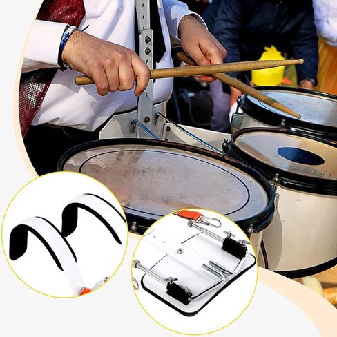 حزام أداة قرع الطبل Snare Drum Carrier سهل التركيب لوازم سبائك الألومنيوم ملحق عملي خفيف الوزن، للطبل الكبير in Kuwait