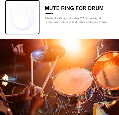 4 قطع من وسادات كتم صوت الطبل من DOITOOL لحلقات كاتم صوت 10/12/14/16 بوصة للتحكم في الضوضاء وتحسين الصوت in Kuwait