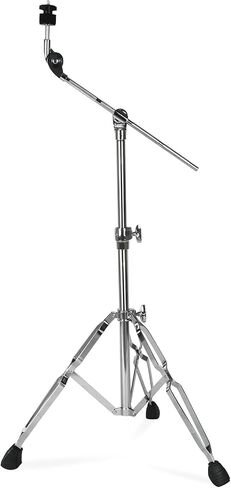 حامل POWERGROOVE Cymbal Boom قابل للتعديل بارتفاع 18 بوصة - 36 بوصة، حامل ثلاثي القوائم مزدوج التثبيت مع أقدام مطاطية مضادة للانزلاق in Saudi Arabia