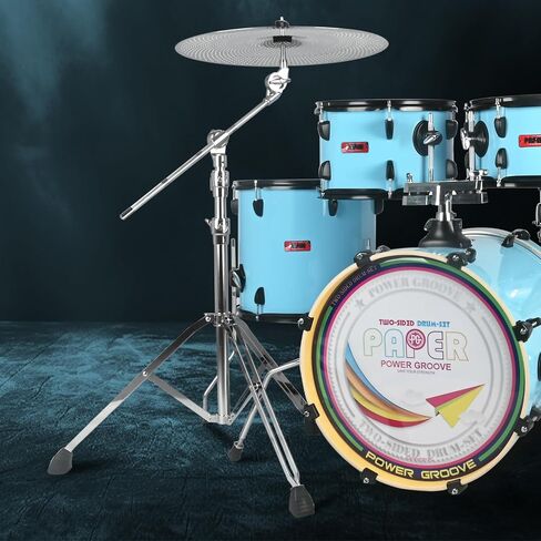 حامل POWERGROOVE Cymbal Boom قابل للتعديل بارتفاع 18 بوصة - 36 بوصة، حامل ثلاثي القوائم مزدوج التثبيت مع أقدام مطاطية مضادة للانزلاق in Saudi Arabia