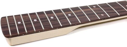 Left Hand Maple Replacement Electric Bass Guitar Neck, 4-String 22 Fret 34'' Scale Length 42mm Nut & 65mm Heel Maple Fretboard Bolt On Unfinished Bass Neck DIY Installation & Repair Part in Saudi Arabia