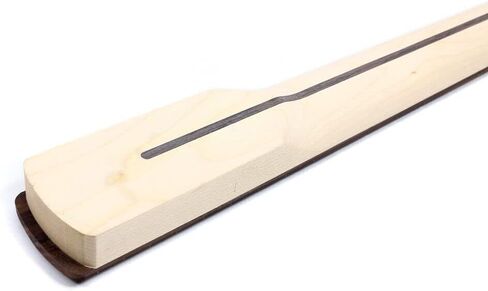 Left Hand Maple Replacement Electric Bass Guitar Neck, 4-String 22 Fret 34'' Scale Length 42mm Nut & 65mm Heel Maple Fretboard Bolt On Unfinished Bass Neck DIY Installation & Repair Part in Saudi Arabia