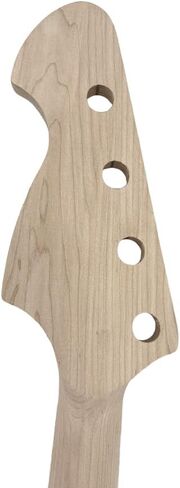 4-String Electric Bass Guitar Neck - 22 Frets, 34" Maple with Rosewood Fretboard, Bolt-On Replacement Neck - 42mm Nut Width, 65mm Heel, Unfinished DIY Bass Part in Saudi Arabia