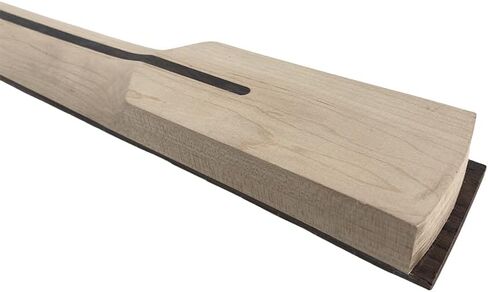 4-String Electric Bass Guitar Neck - 22 Frets, 34" Maple with Rosewood Fretboard, Bolt-On Replacement Neck - 42mm Nut Width, 65mm Heel, Unfinished DIY Bass Part in Saudi Arabia