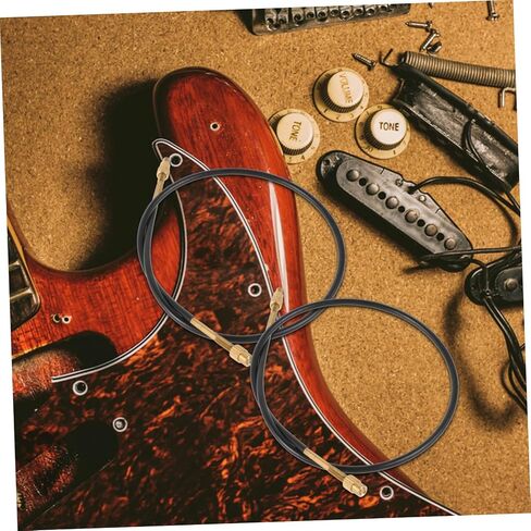 TOYANDONA 2pcs Bass Chrome Wire Ropes Bass Tailpiece Steel Wire Tail Cord Accessories in Saudi Arabia
