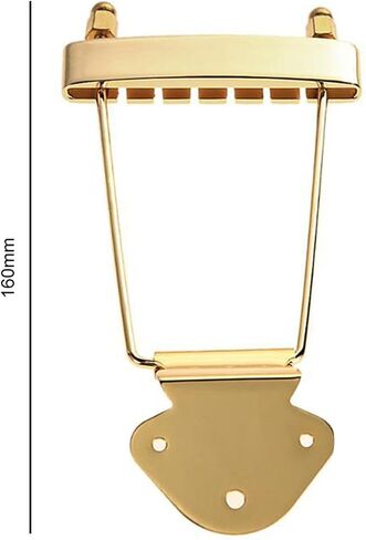 6 String Guitar Trapeze Tailpiece Bridge Replacement Parts Metal Adjustable Bridge Tailpiece for Jazz Guitar Bass Guitar Tailpiece Bridge Replacement Parts (Gold) in Saudi Arabia