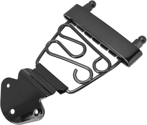 قطعة خلفية من 6 أوتار للجيتار على شكل ترابيز لجيتار الجاز من آرتشتوب، قطعة بديلة لجسر معدني بارتفاع قابل للتعديل للجيتار والباس (فضي) in Kuwait