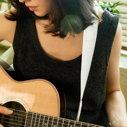 TOM Guitar Strap, Quick-Lock Sturdy Silicone Buckle,Fearless of Falling,Non-Scratch Design for Acoustic/Electric/Bass Guitars in Kuwait