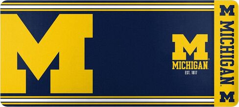 FOCO NCAA الشعار الأساسي الرسمي للعلامة التجارية للمكتب المنزلي وسادة ماوس بساط 35 بوصة × 16 بوصة (ميشيغان ولفرينز، ميشيغان ولفرينز) in Kuwait
