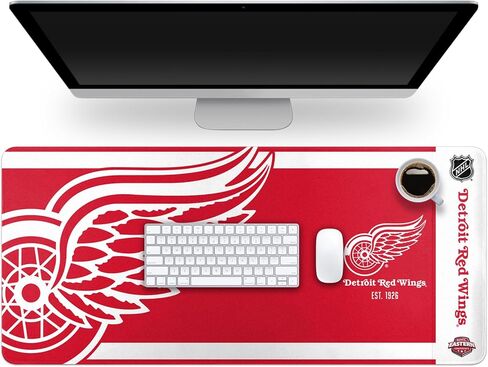 FOCO NHL شعار أساسي مؤسس رسميًا Wordmark Home Office Desk Pad Mouse Mat Mat 35" x 16" (Boston Bruins, Boston Bruins) in Saudi Arabia