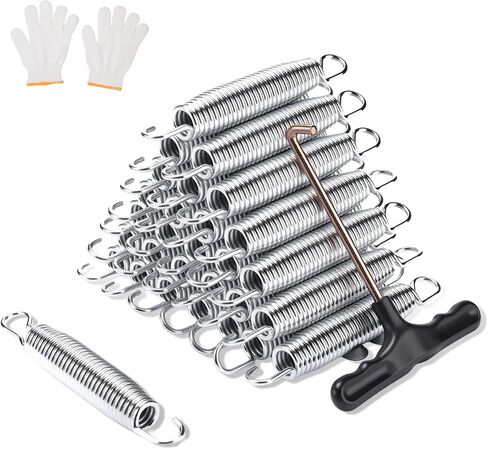 72pcs Heavy Duty Trampoline Springs Replacement Kit - 5.5 Inch Galvanized Steel Springs with Puller Tool - Compatible with Various Models of Trampoline Universal Accessories in Saudi Arabia