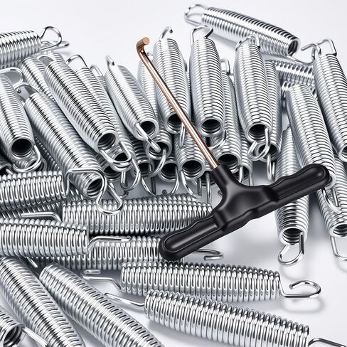 72pcs Heavy Duty Trampoline Springs Replacement Kit - 5.5 Inch Galvanized Steel Springs with Puller Tool - Compatible with Various Models of Trampoline Universal Accessories in Saudi Arabia