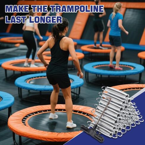 72pcs Heavy Duty Trampoline Springs Replacement Kit - 5.5 Inch Galvanized Steel Springs with Puller Tool - Compatible with Various Models of Trampoline Universal Accessories in Saudi Arabia