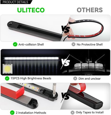 أضواء داخلية للقارب الأبيض، أضواء قارب LED مقاومة للماء، أضواء شريطية LED بحرية، أضواء قارب فائقة السطوع للصيد الليلي، أضواء مجاملة للقوارب للقوارب الشراعية العائمة (4 عبوات بيضاء) in Kuwait