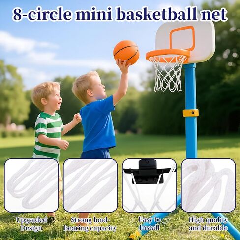 Mini Basketball Net Replacement - 3 Pack 8 Loop Small Indoor Outdoor Net for 8"-10.25" Hoops, PP Basketball Hoop Net Rim Nets, Rainproof Nets Suitable for Doors and Walls(White) in Saudi Arabia