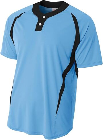 A4 Men's 2-Button Color Block Henley in Saudi Arabia