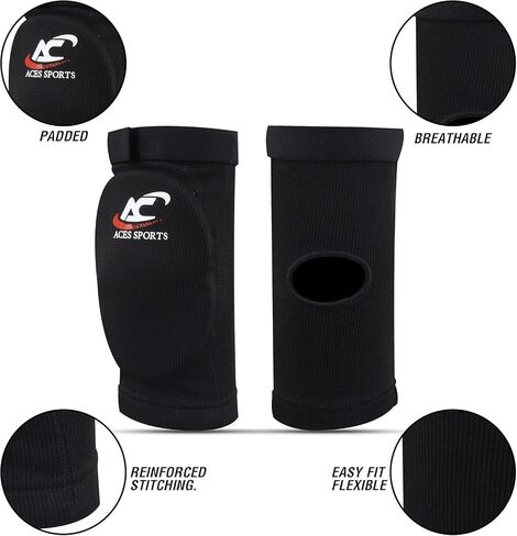 1 PRS Aces Sports Elbow Pads ,Protective Gear for MMA, Kickboxing, Muay Thai, Martial Arts, Volleyball in Saudi Arabia