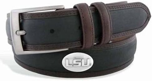 LSU-BBLPS-BLK-38 LSU Concho Two Tone Leather Belt44; 38 Waist in Saudi Arabia