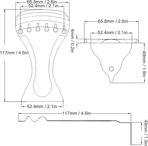 Resonator Guitar Tailpiece for 6 String Dobro Style Slide Guitar Metal Bridge with Pre Installed Mounting Screws, Enhances Tone Sustain, Quick String Change Accessories Silver in Saudi Arabia