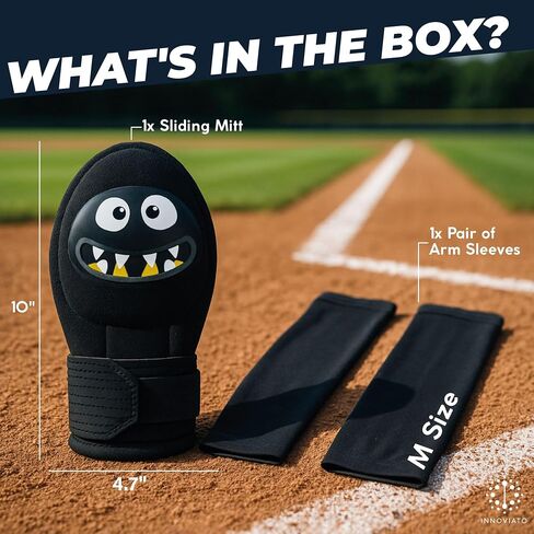 Sliding Mitt Baseball Softball Youth Adult Arm Sleeve Kit for Runners and Base Stealers - Baseball Sliding Mitt Youth in Saudi Arabia